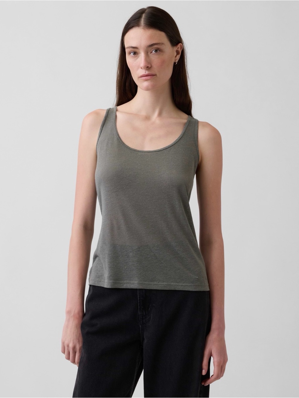NWT GAP Linen-Blend Tank Top